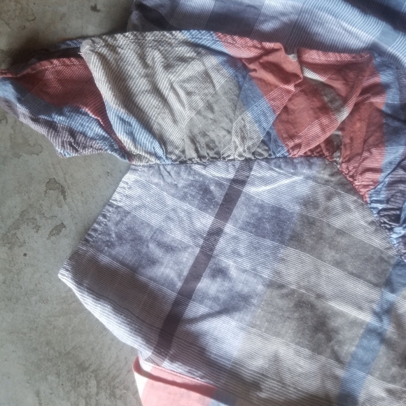 2 for $15 🎈SALE! Sea New York Plaid Ruffle Cold Shoulder Top 0 - Picture 11 of 12